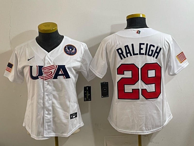 women 2026 World cup white Nike MLB jersey 006
